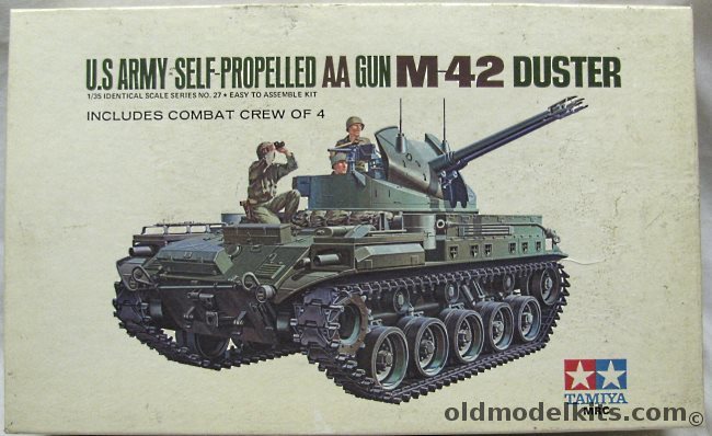 Tamiya 1/35 US Army M-42 (M42) Duster Self-Propelled AA Gun - US Army / West German Army/ Japanese Army, MT327 plastic model kit